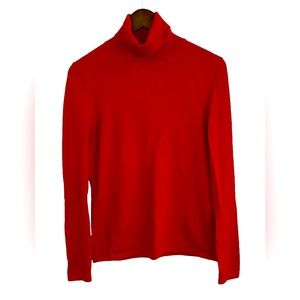 Talbots red cotton Y2K turtleneck women’s large